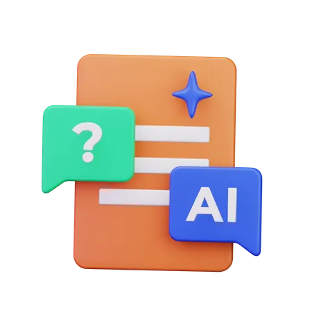 Ai Question  3D Icon