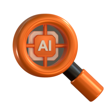 Recherche par IA  3D Icon