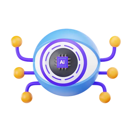 AI 인식  3D Icon