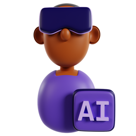 IA do robô  3D Icon