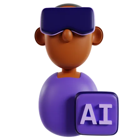 IA do robô  3D Icon