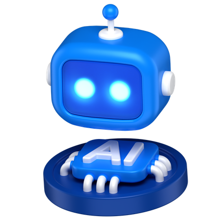 IA do robô  3D Icon