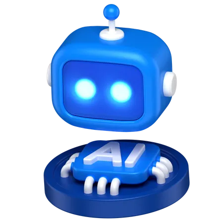 IA do robô  3D Icon