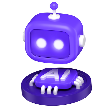 IA do robô  3D Icon