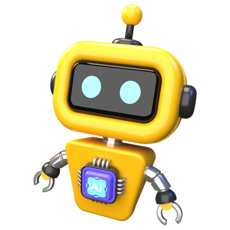 IA do robô  3D Icon