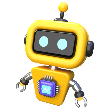 IA do robô  3D Icon