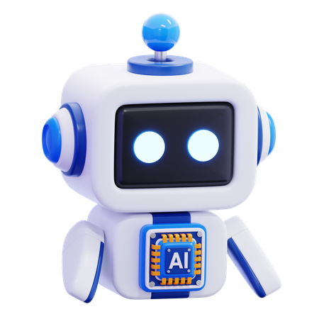 IA do robô  3D Icon