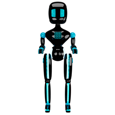 IA do robô  3D Illustration