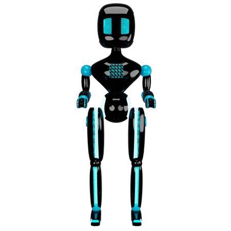 IA do robô  3D Illustration