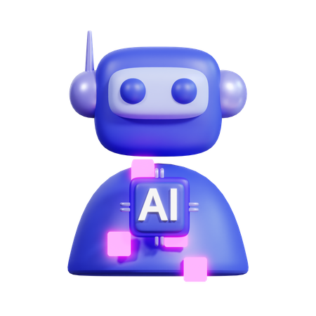 IA do robô  3D Icon