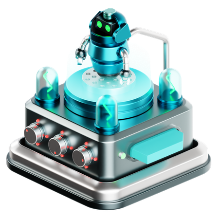 IA robotique  3D Icon