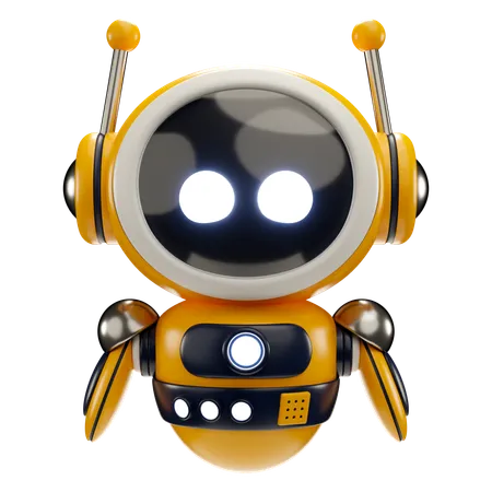 3 D Icon Illustration Of AI Robot 3D Icon
