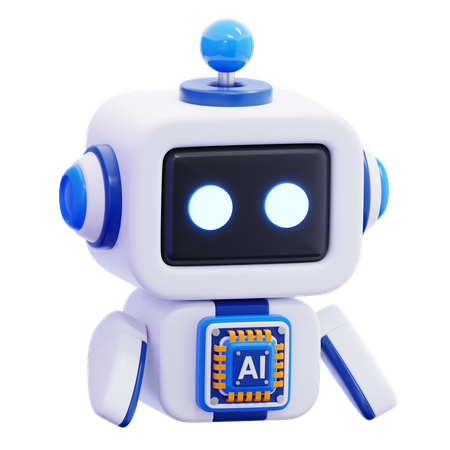 ロボットAI  3D Icon