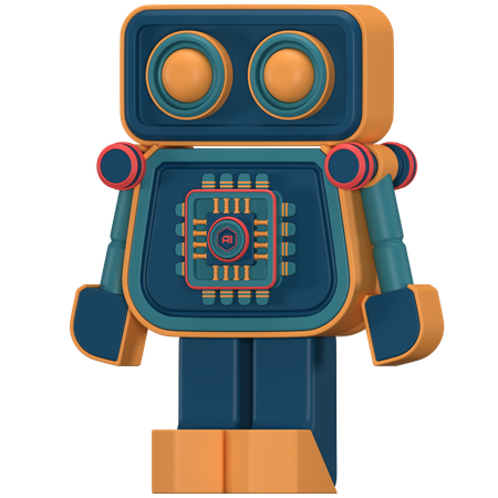 Ai Robot  3D Icon