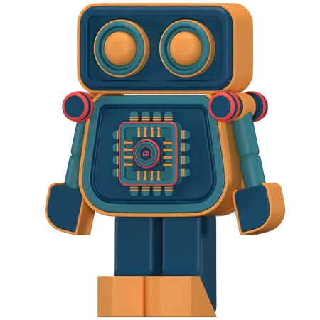 Ai Robot  3D Icon