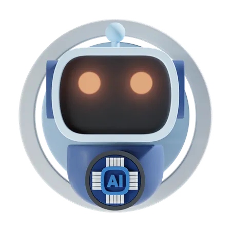 Ai Robot  3D Icon