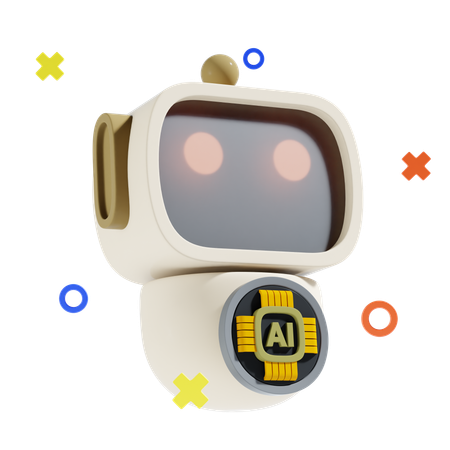 Ai Robot  3D Icon