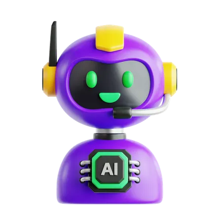 Ai Robot  3D Icon