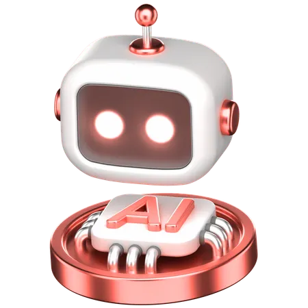 Ai Robot  3D Icon