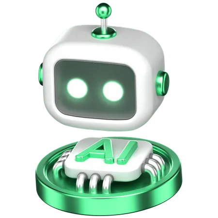 Ai Robot  3D Icon