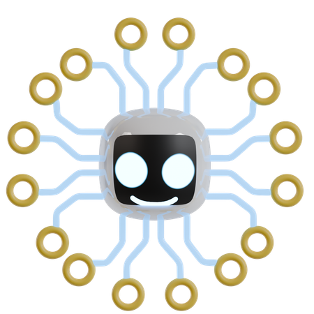 Ai Robot  3D Icon