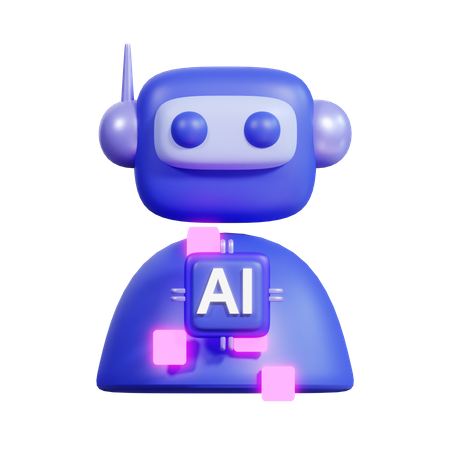 Ai Robot  3D Icon