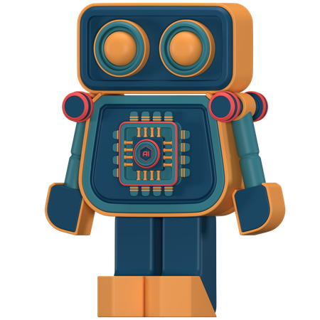 Ai Robot  3D Icon