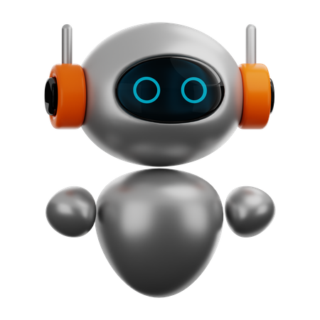 IA robotique  3D Icon