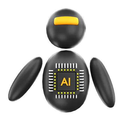 3 D Render Ai Robot Illustration 3D Icon