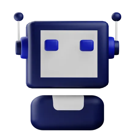 3 D Ai Robot Icon Illustration With Alpha Background 3D Icon