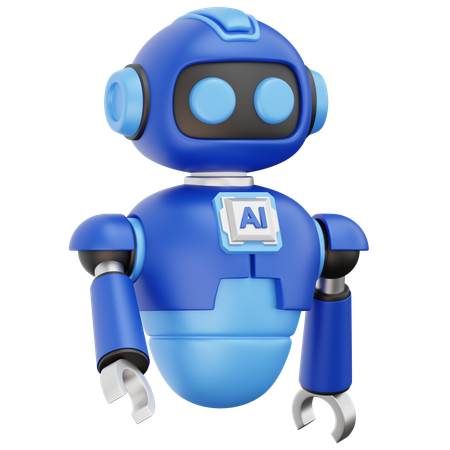 AIロボットアシスタント  3D Icon