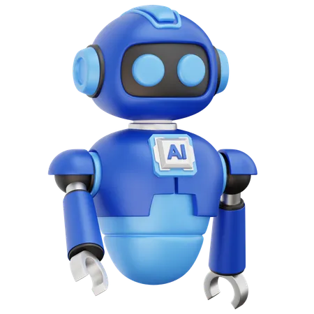 AIロボットアシスタント  3D Icon