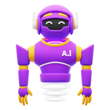 Personagem de avatar de robô ai  3D Icon