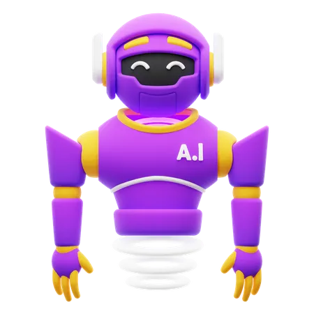 Personagem De Avatar De Robo Ai 3D Icon