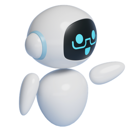 Ai Robot Character Lecturing  3D Icon