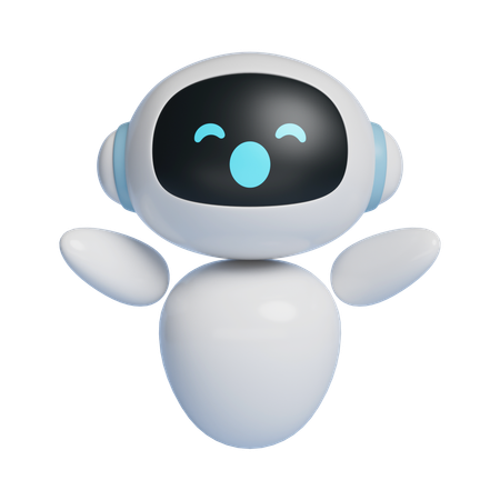 Ai Robot Character Welcoming You With Open Arms And A Big Smile  3D Icon