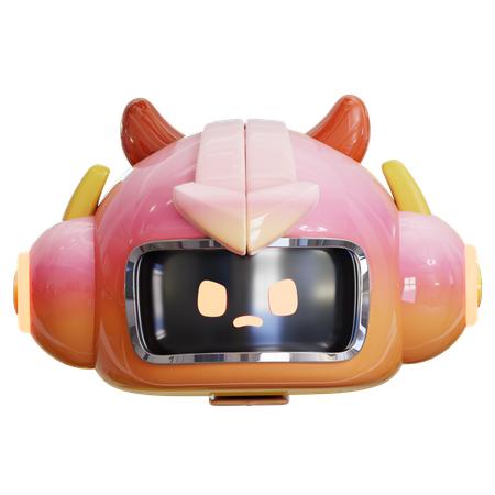 Ai Robot Devil  3D Icon