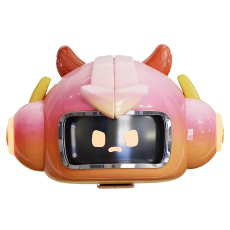 Ai Robot Devil  3D Icon