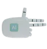AI Robot Hand Gun Firing Gesture