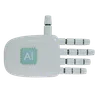 AI Robot Hand Out Gesture