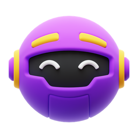 Ai Robot Head  3D Icon