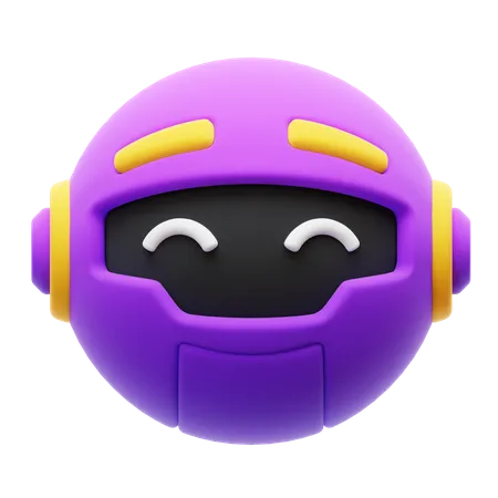 Ai Robot Head  3D Icon