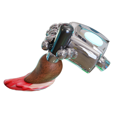 Ai Robot Painting With Paintbrush  3D Icon