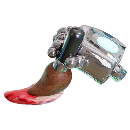 Ai Robot Painting With Paintbrush  3D Icon