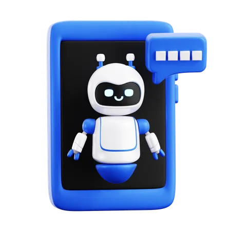 Ai Robot Phone  3D Icon