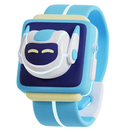 Ai Robot Smartwatch  3D Illustration