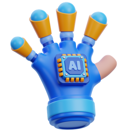 Ai Robotic Hand  3D Icon