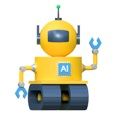 KI-Rover-Roboter  3D Icon