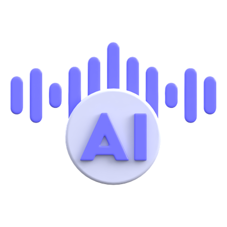 Ai Schallwelle ai  3D Icon