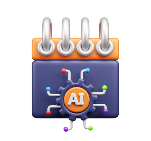 Ai Schedule  3D Icon